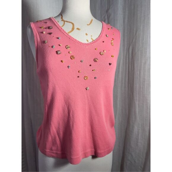 Koret | Women’s | Tank Tops | S | 90’s Mixed Media Tank Top - Picture 1 of 5